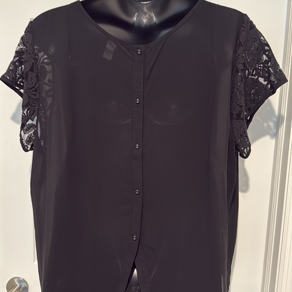 Torrid Elegant Black Lace Women's Top | Torrid 3 - Picture 5 of 5